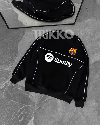 SWEATSHIRTOVERSIZED  REAL MADRID & FC BARCELONA 100% COTTON التوصيل مجاني